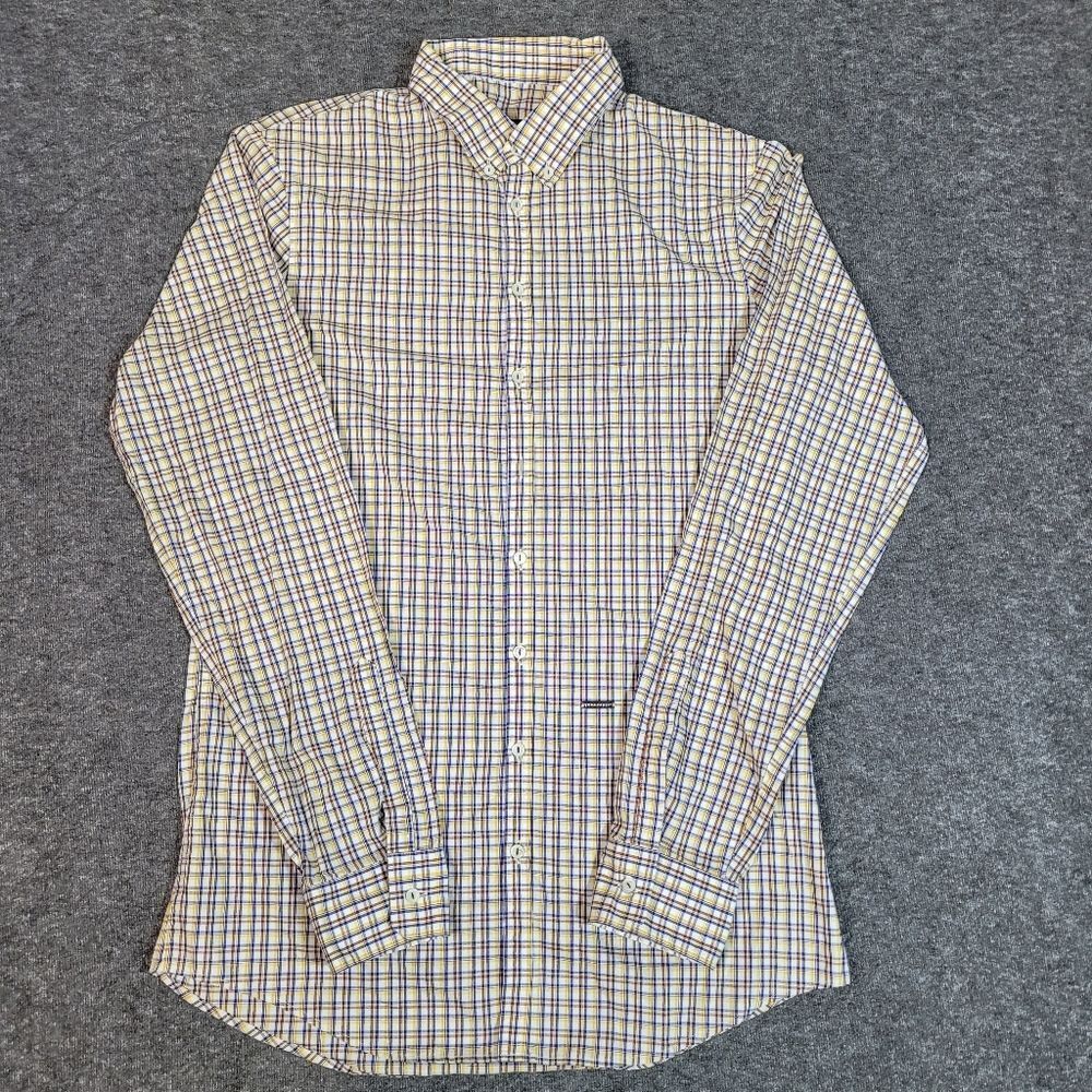 Dsquared2 Mens Button Down Shirt Size M Multicolor Plaid Silver Plaque Logo